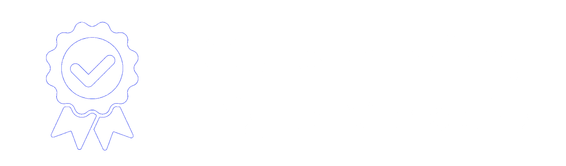 Outstanding Digital Marketing Logo White