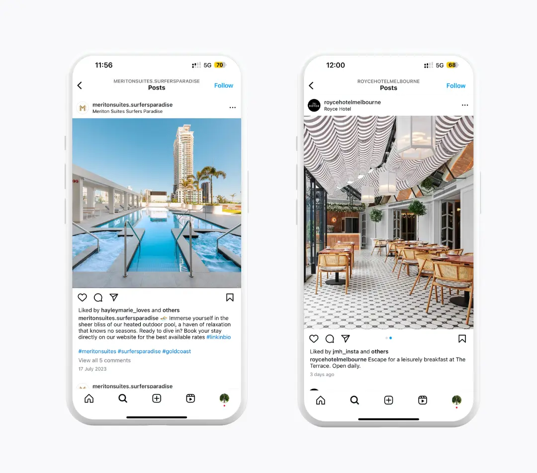 Engaging social media post ideas for Hotel Businesses in Australia